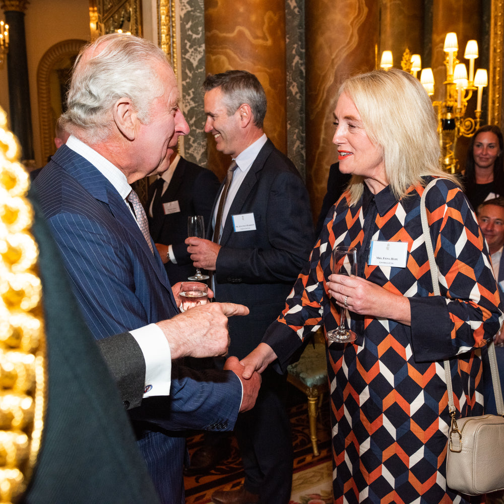 Lintbells CEO Fiona Hope meeting with HRH King Charles III