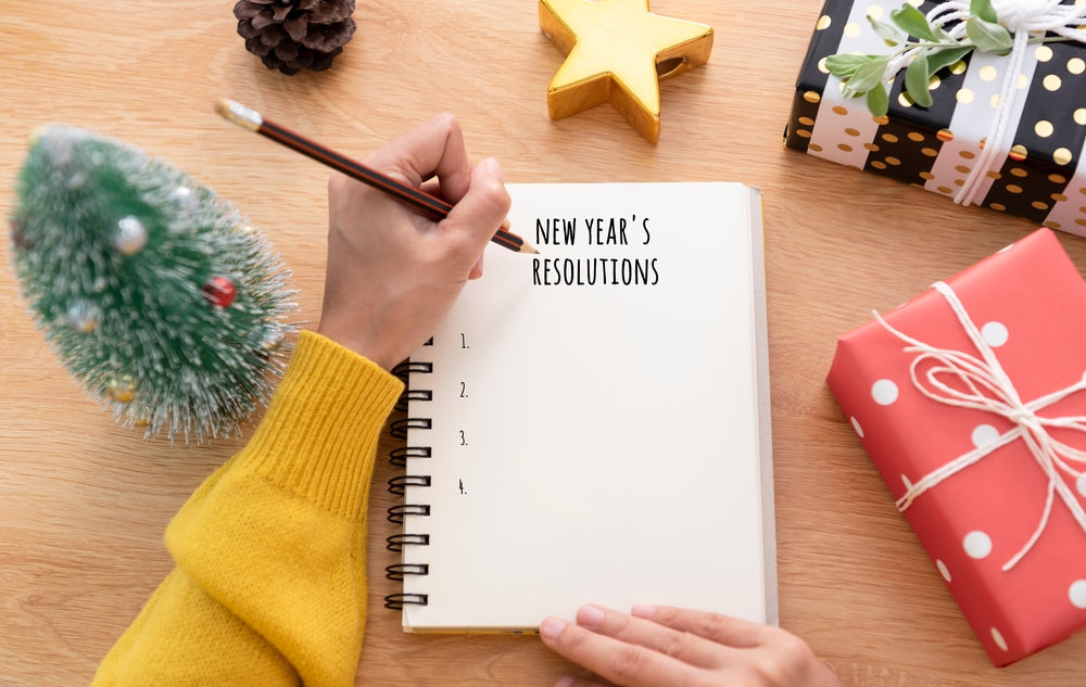 Writing down New Year's Resolutions