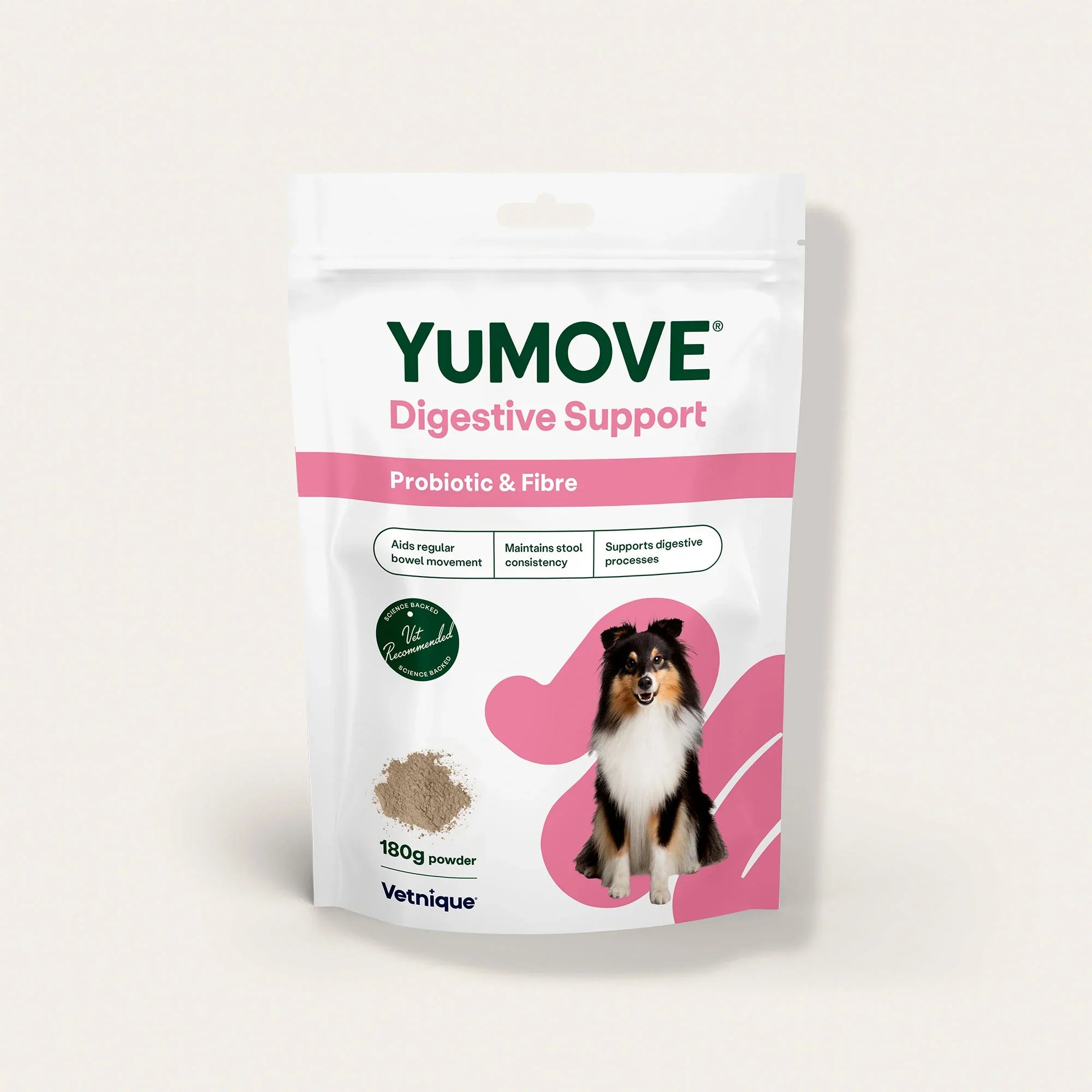 YuMOVE Digestive Support Probiotic and Fibre Powder for Dogs