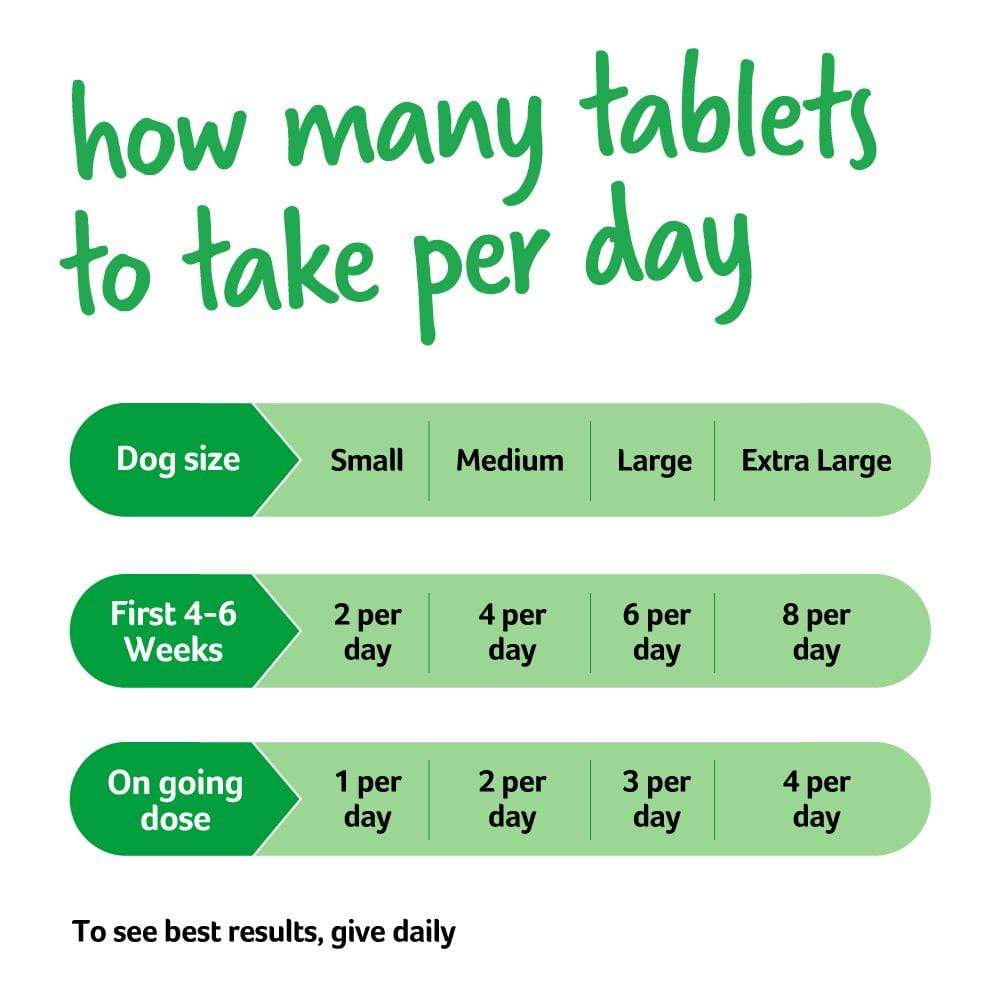 How many tablets should your dog take